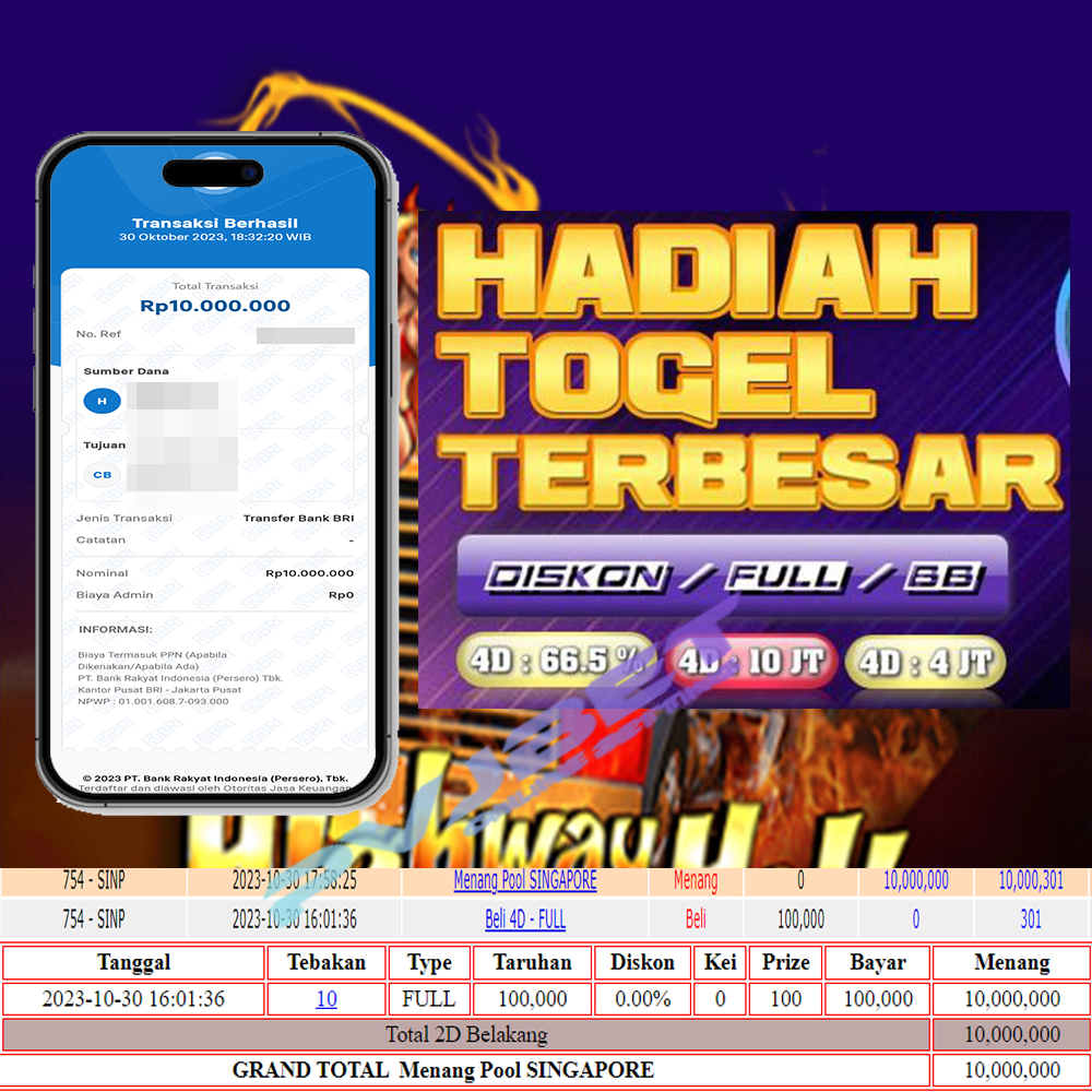 JP TOGEL 2D SINGAPORE 10JT”